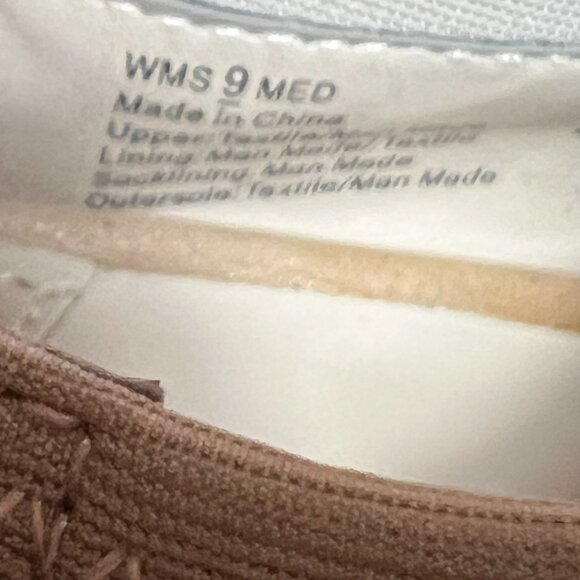 Old Navy Womens Cognac Cross Strap Wedge Sandals Size 11 Espadrille Heel - Picture 3 of 15